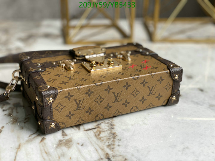 LV Bags-(Mirror)-Petite Malle-,Code: YB5433,$: 209USD