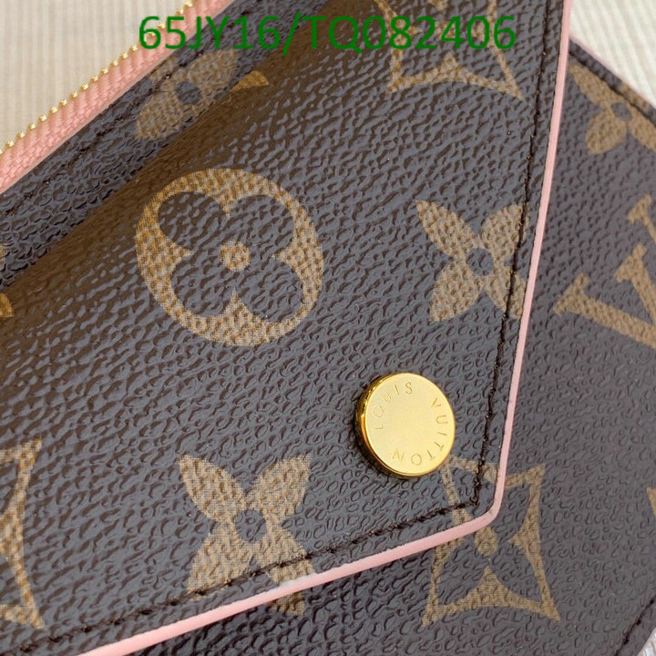 LV Bags-(Mirror)-Wallet-,Code: TQ082406,$: 65USD