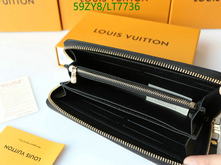 LV Bags-(4A)-Wallet-,Code: LT7736,$: 59USD