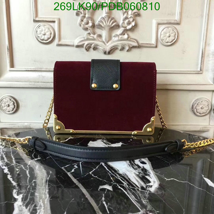 Prada Bag-(Mirror)-Diagonal-,Code: PDB060810,$: 269USD