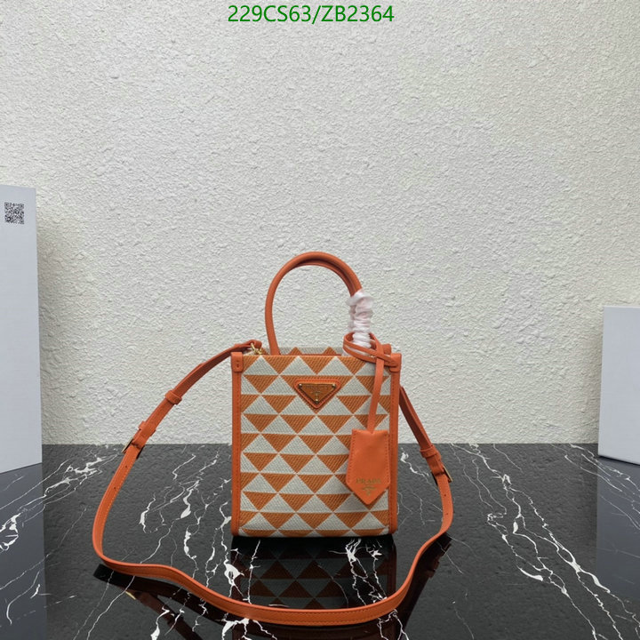 Prada Bag-(Mirror)-Diagonal-,Code: ZB2364,$: 229USD