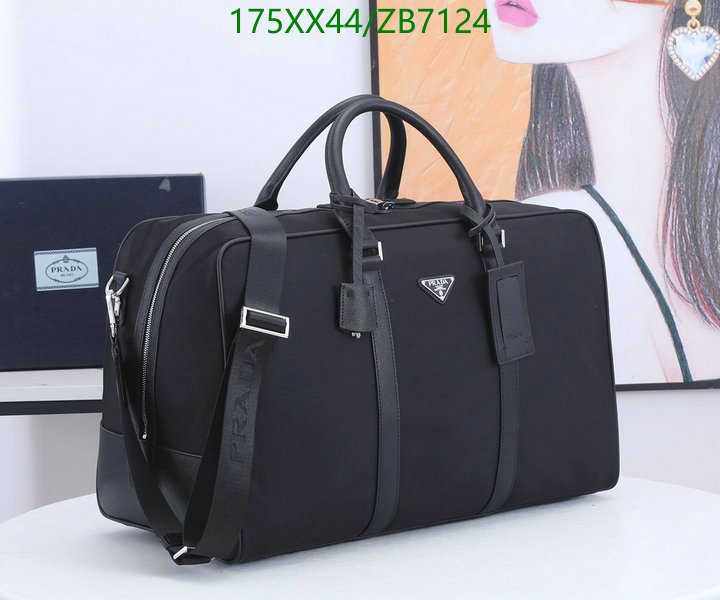 Prada Bag-(Mirror)-Handbag-,Code: ZB7124,$: 175USD