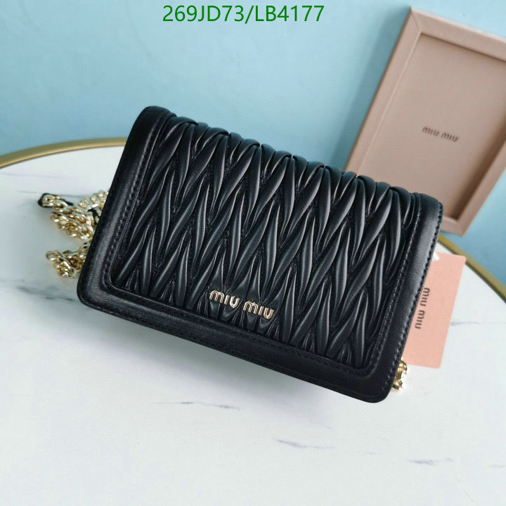 Miu Miu Bag-(Mirror)-Diagonal-,Code: LB4177,$: 269USD