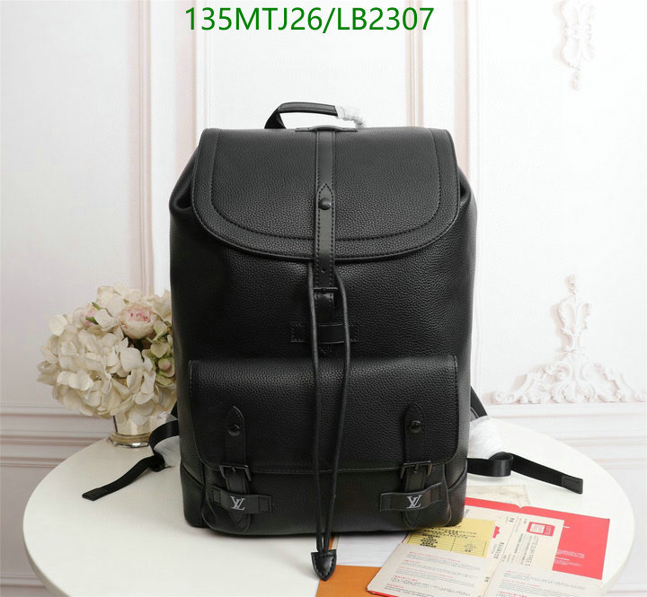 LV Bags-(4A)-Backpack-,Code: LB2307,$: 135USD
