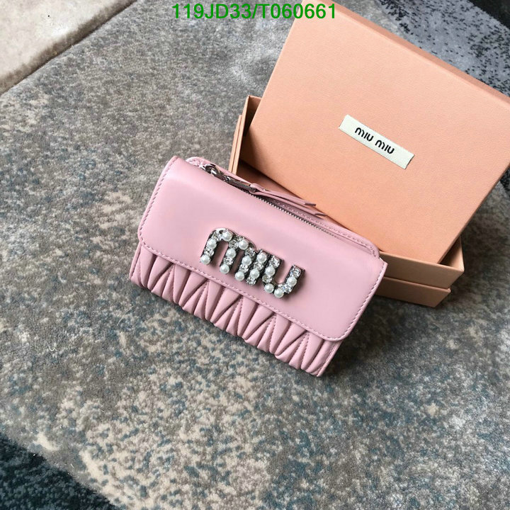 Miu Miu Bag-(Mirror)-Wallet-,Code: T060661,$: 119USD