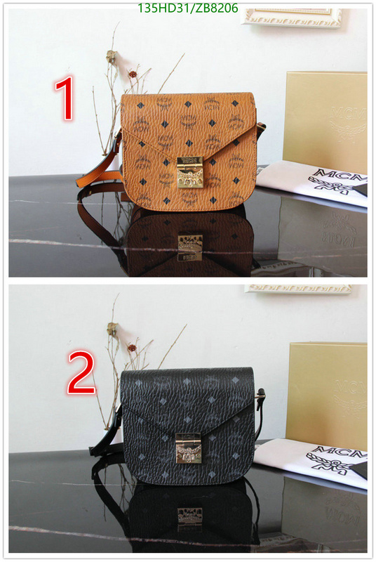 MCM Bag-(Mirror)-Diagonal-,Code: ZB8206,$: 135USD