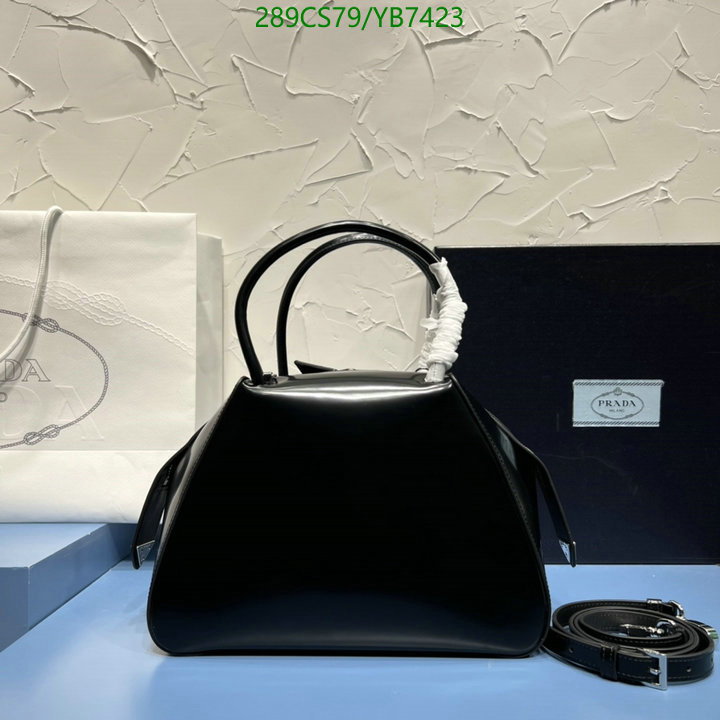Prada Bag-(Mirror)-Handbag-,Code: YB7423,$: 289USD