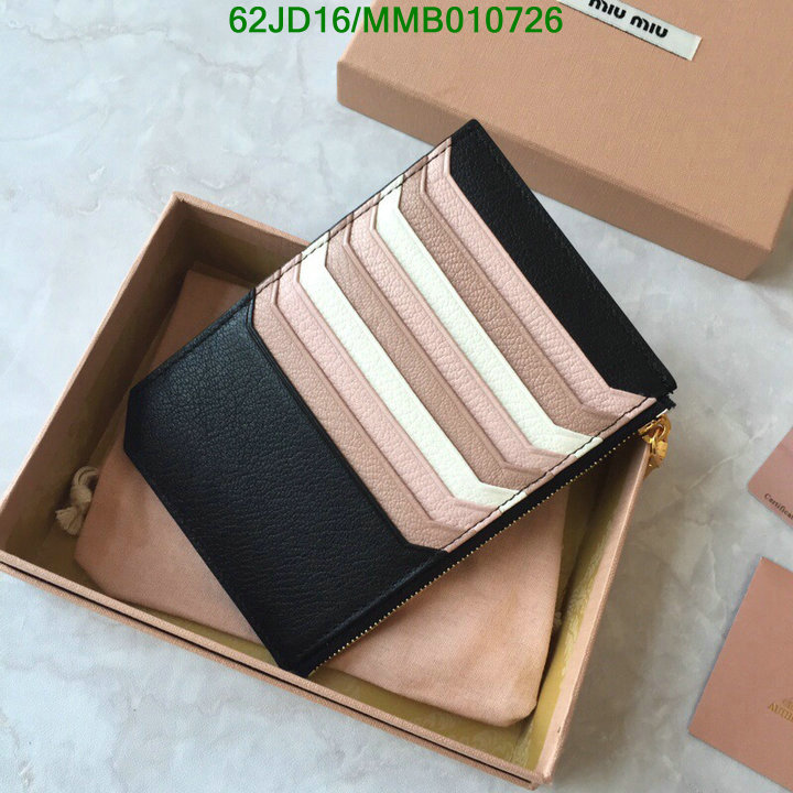 Miu Miu Bag-(Mirror)-Wallet-,Code: MMB010726,$: 62USD