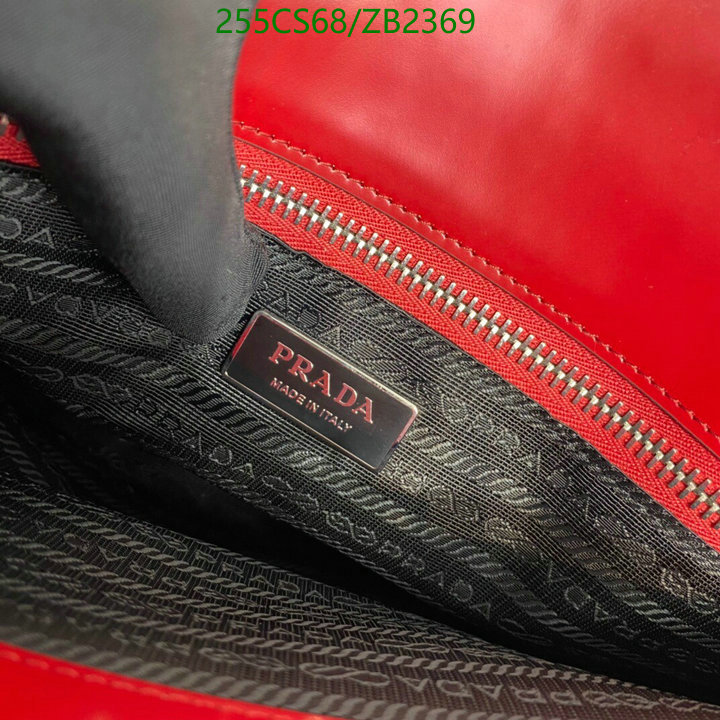 Prada Bag-(Mirror)-Handbag-,Code: ZB2369,$: 255USD