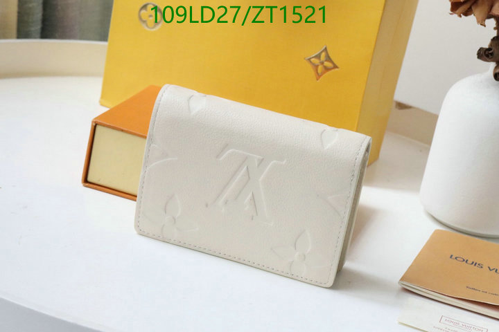 LV Bags-(Mirror)-Wallet-,Code: ZT1521,$: 109USD