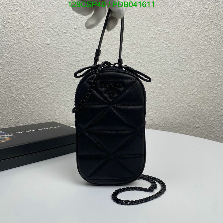 Prada Bag-(Mirror)-Diagonal-,Code: PDB041611,$: 129USD
