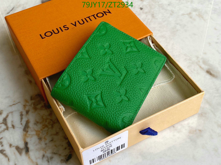 LV Bags-(Mirror)-Wallet-,Code: ZT2934,$: 79USD