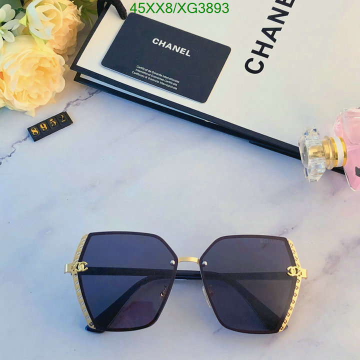 Glasses-Chanel, Code: XG3893,$: 45USD