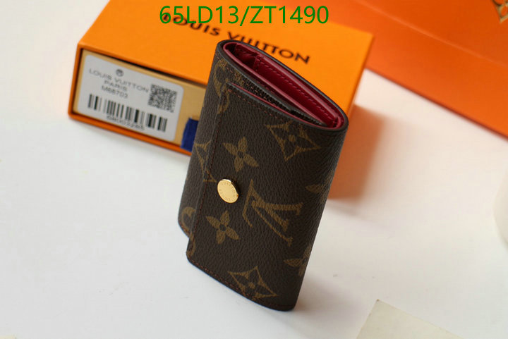 LV Bags-(Mirror)-Wallet-,Code: ZT1490,$: 65USD