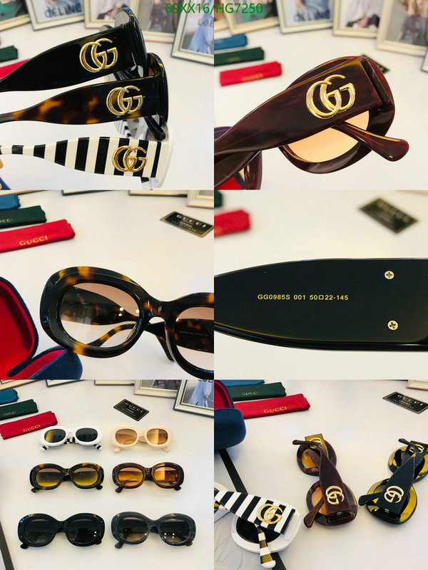 Glasses-Gucci, Code: HG7250,$: 69USD