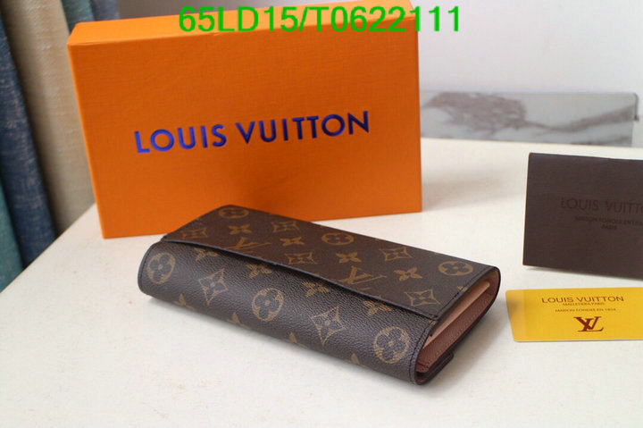 LV Bags-(Mirror)-Wallet-,Code: T0622111,$: 65USD