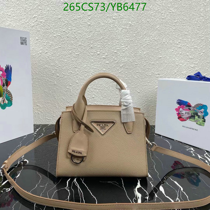 Prada Bag-(Mirror)-Handbag-,Code: YB6477,$: 265USD