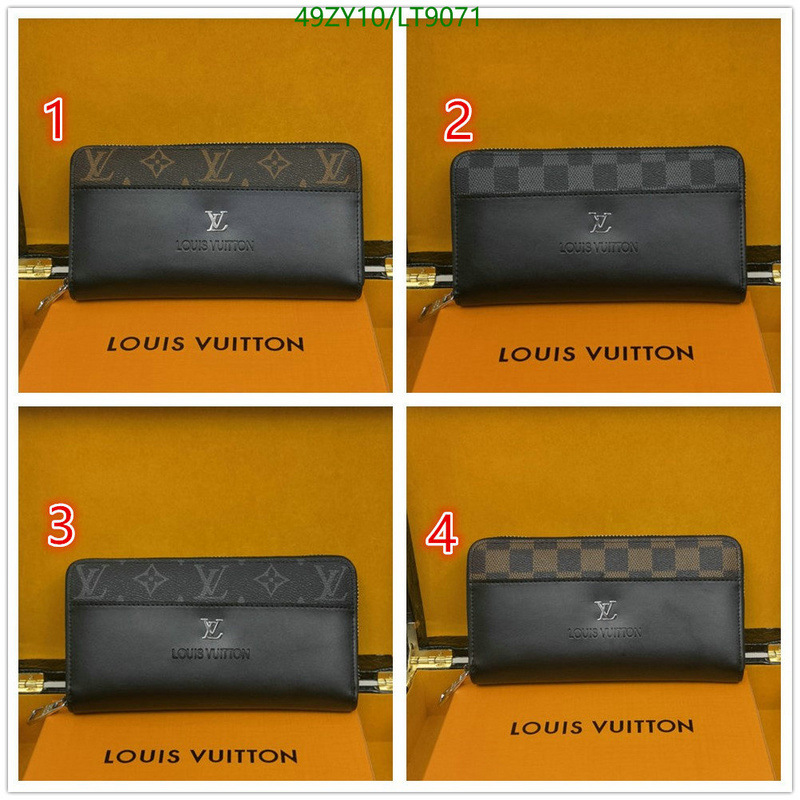 LV Bags-(4A)-Wallet-,Code: LT9071,$: 49USD