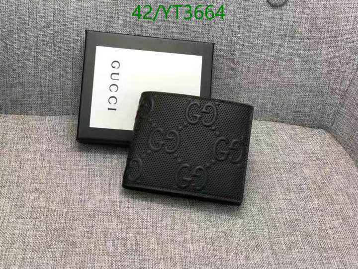 Gucci Bag-(4A)-Wallet-,Code: YT3664,$: 42USD