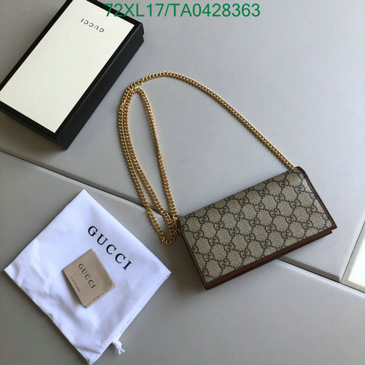 Gucci Bag-(4A)-Wallet-,Code:TA0428363,$: 72USD