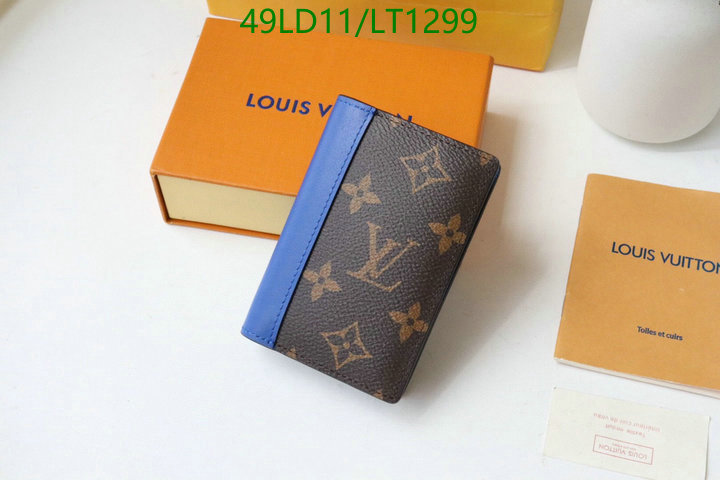 LV Bags-(Mirror)-Wallet-,Code: LT1299,$: 49USD