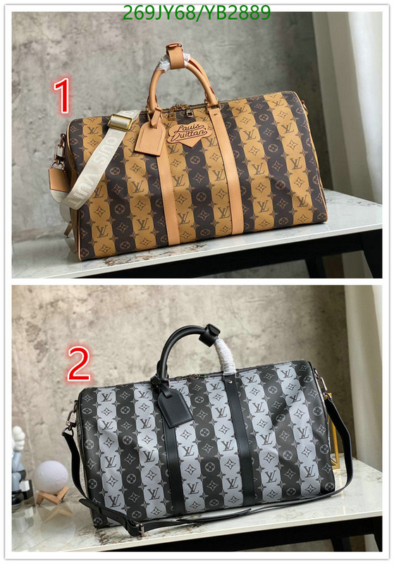 LV Bags-(Mirror)-Keepall BandouliRe 45-50-,Code: YB2889,$: 269USD