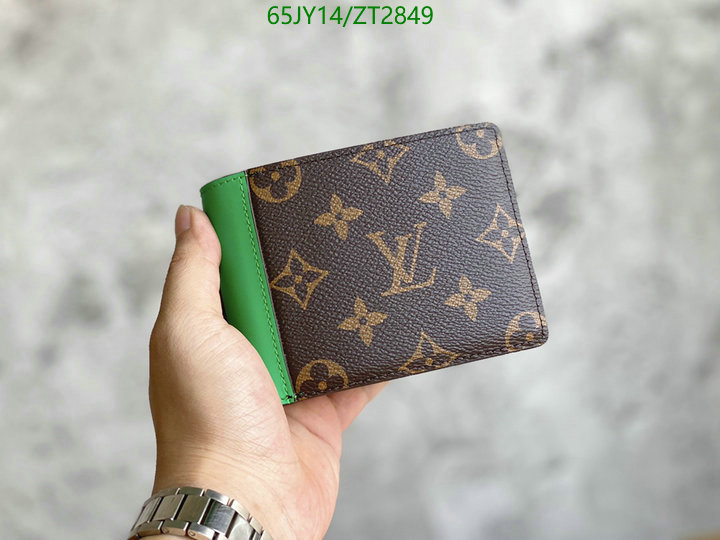 LV Bags-(Mirror)-Wallet-,Code: ZT2849,$: 65USD