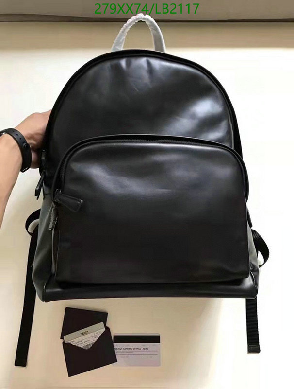 Prada Bag-(Mirror)-Backpack-,Code: LB2117,$: 279USD