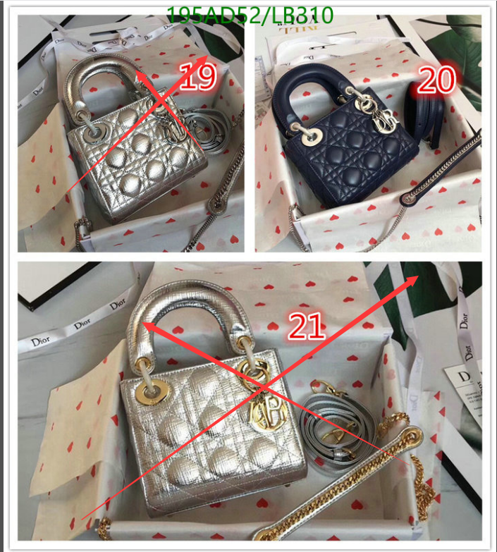 Dior Bags -(Mirror)-Lady-,Code: LB310,$: 195USD