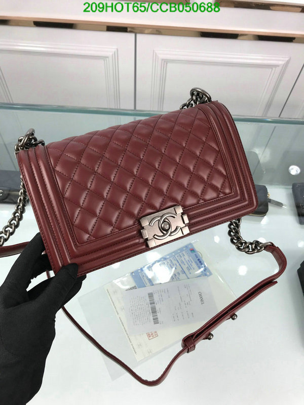 Chanel Bags -(Mirror)-Le Boy,Code: CCB050688,$: 209USD