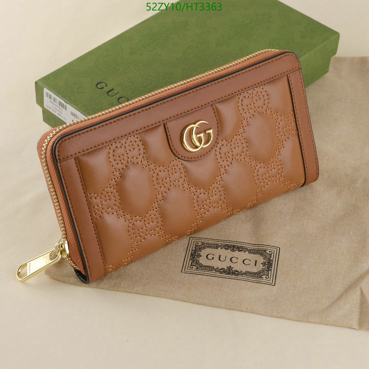 Gucci Bag-(4A)-Wallet-,Code: HT3363,$: 52USD