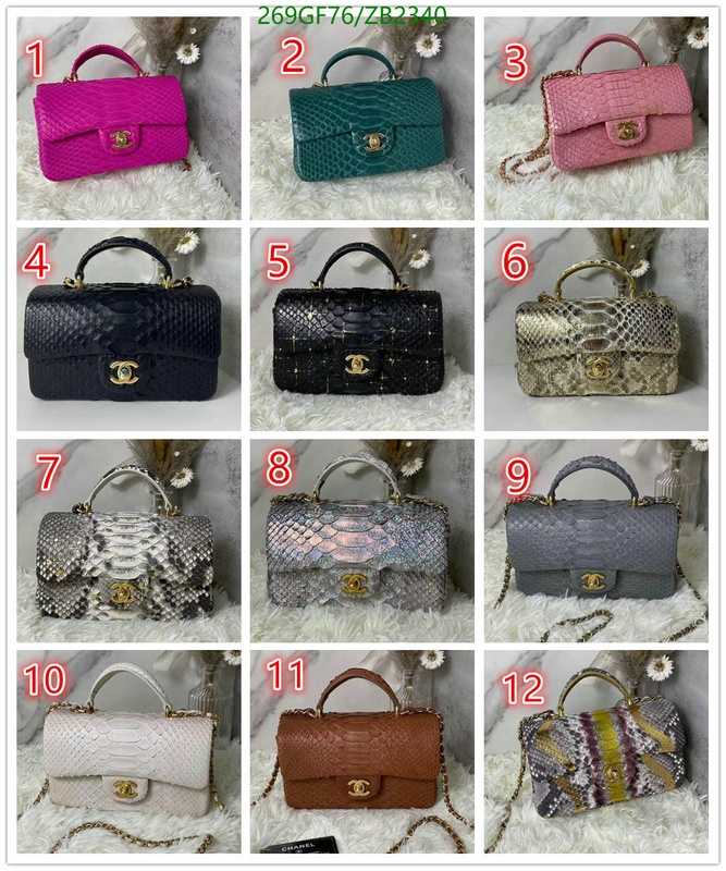 Chanel Bags -(Mirror)-Diagonal-,Code: ZB2340,$: 269USD