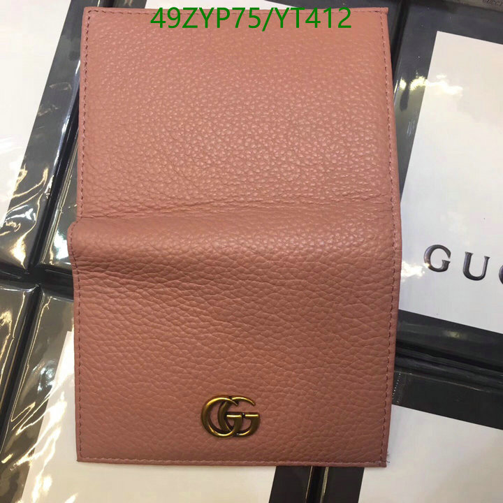 Gucci Bag-(4A)-Wallet-,Code: YT412,$: 49USD