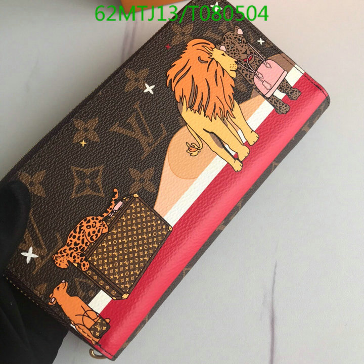 LV Bags-(4A)-Wallet-,Code: T080504,$: 62USD