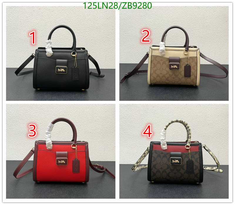 Coach Bag-(4A)-Handbag-,Code: ZB9280,$: 125USD