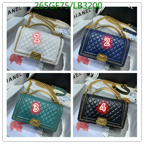 Chanel Bags -(Mirror)-Le Boy,Code: LB3200,$: 265USD