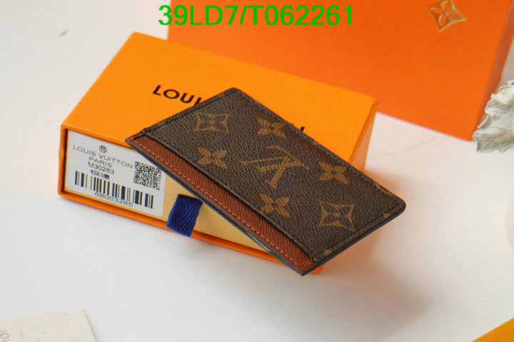 LV Bags-(Mirror)-Wallet-,Code: T062261,$: 39USD