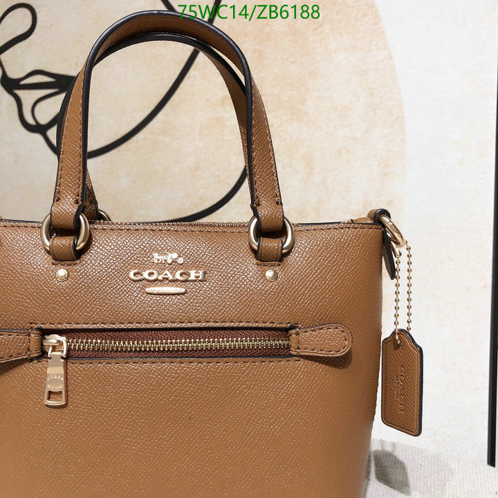 Coach Bag-(4A)-Handbag-,Code: ZB6188,$: 75USD