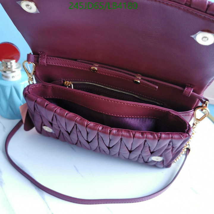 Miu Miu Bag-(Mirror)-Diagonal-,Code: LB4180,$: 245USD