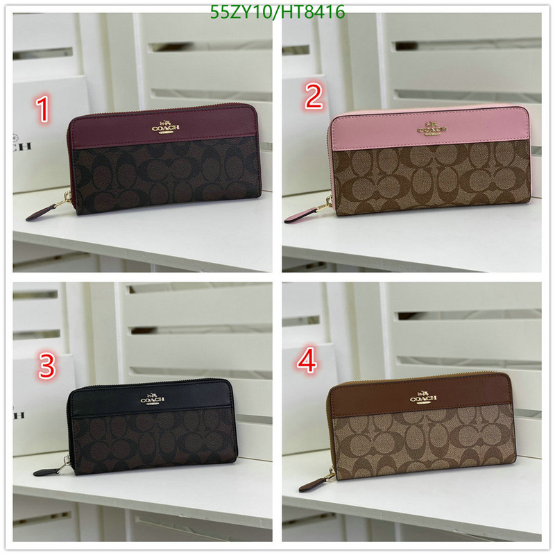 Coach Bag-(4A)-Wallet-,Code: HT8416,$: 55USD