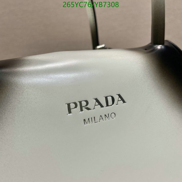 Prada Bag-(Mirror)-Handbag-,Code: YB7308,$: 265USD