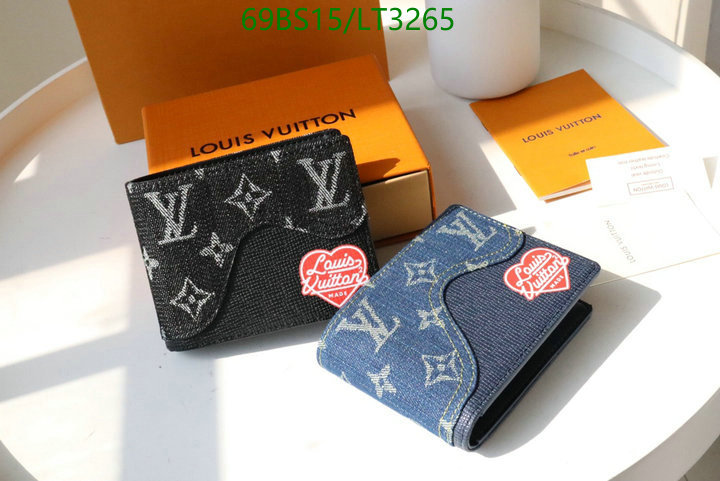 LV Bags-(Mirror)-Wallet-,Code: LT3265,$: 69USD