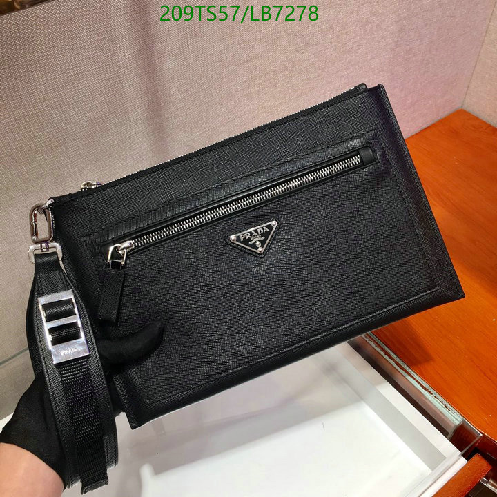 Prada Bag-(Mirror)-Diagonal-,Code: LB7278,$: 209USD