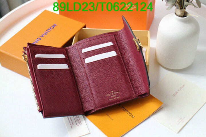 LV Bags-(Mirror)-Wallet-,Code: T0622124,$: 89USD