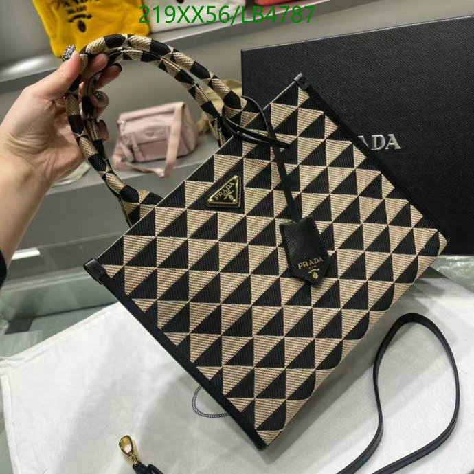 Prada Bag-(Mirror)-Handbag-,Code: LB4787,$: 219USD