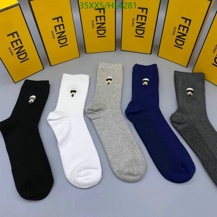 Sock-Fendi, Code: HL4281,$: 35USD