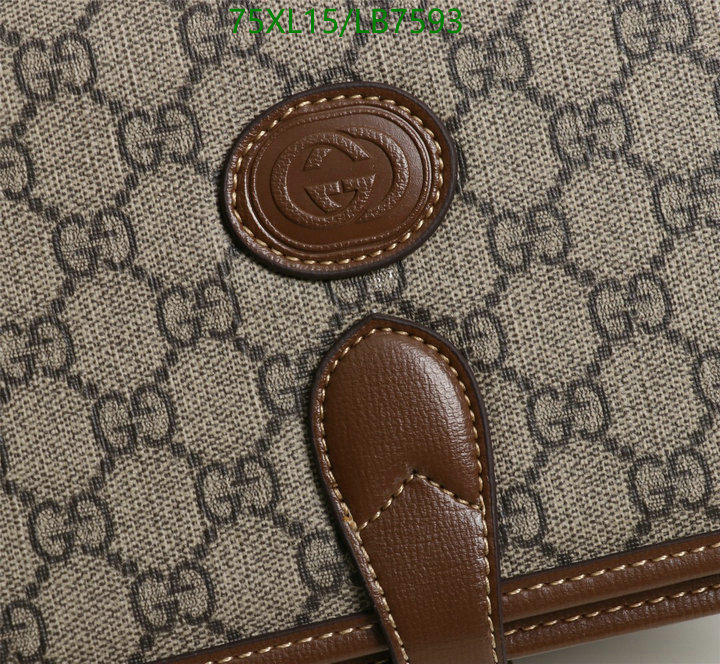 Gucci Bag-(4A)-Diagonal-,Code: LB7593,$: 75USD