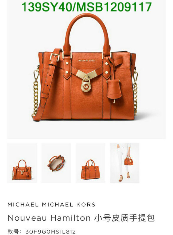 Michael Kors Bag-(Mirror)-Handbag-,Code: MSB1209117,$: 139USD