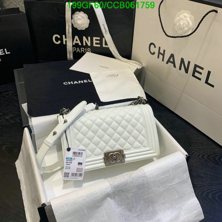 Chanel Bags -(Mirror)-Le Boy,Code: CCB061759,$: 199USD