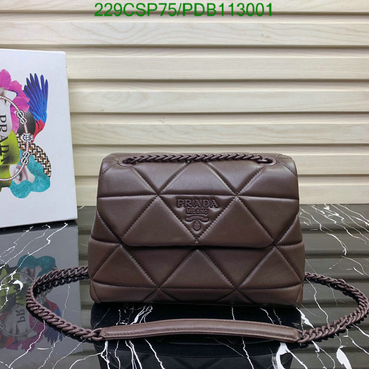 Prada Bag-(Mirror)-Diagonal-,Code: PDB113001,$: 229USD